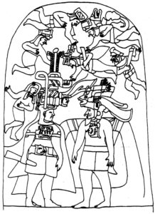 Figure 1: Stela 3 at LaVenta, Tabasco, Mexico (drawing by D. Wirth)