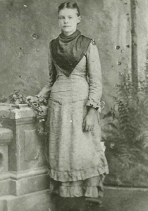 Figure 8. Dell Hinckley at the age of 16, about the time she attended the Logan Temple dedication in 1884.