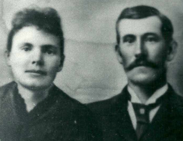 Figure 9. Dell Paul and John Robert Paul about the time of their marriage in 1886.