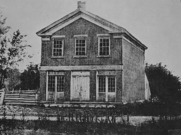 Figure 3. Joseph Smith’s Red Brick Store, photograph attributed to Elder Brigham H. Roberts, ca. 188647