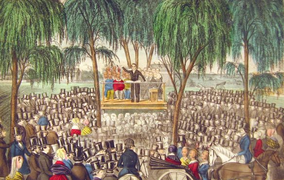 Figure 5. George Lloyd, 1817-??: Joseph Smith Preaches from the Stand at General Conference, April 6, 184481