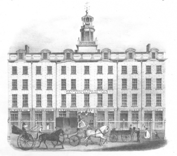 Figure 2. Reynolds Arcade, from an 1844 sheet music publication.15