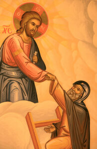 Figure 32. Greek Orthodox Icon Depicting the Ladder of Virtues, Thessaloniki, Macedonia.